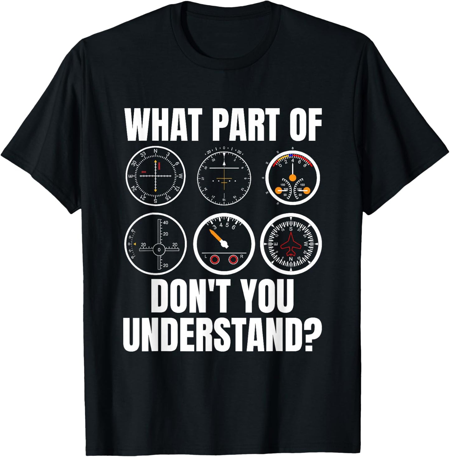 Funny Aviator - Plane Guide Flying Aeroplane Pilot T-Shirt - T-Shirt | Black