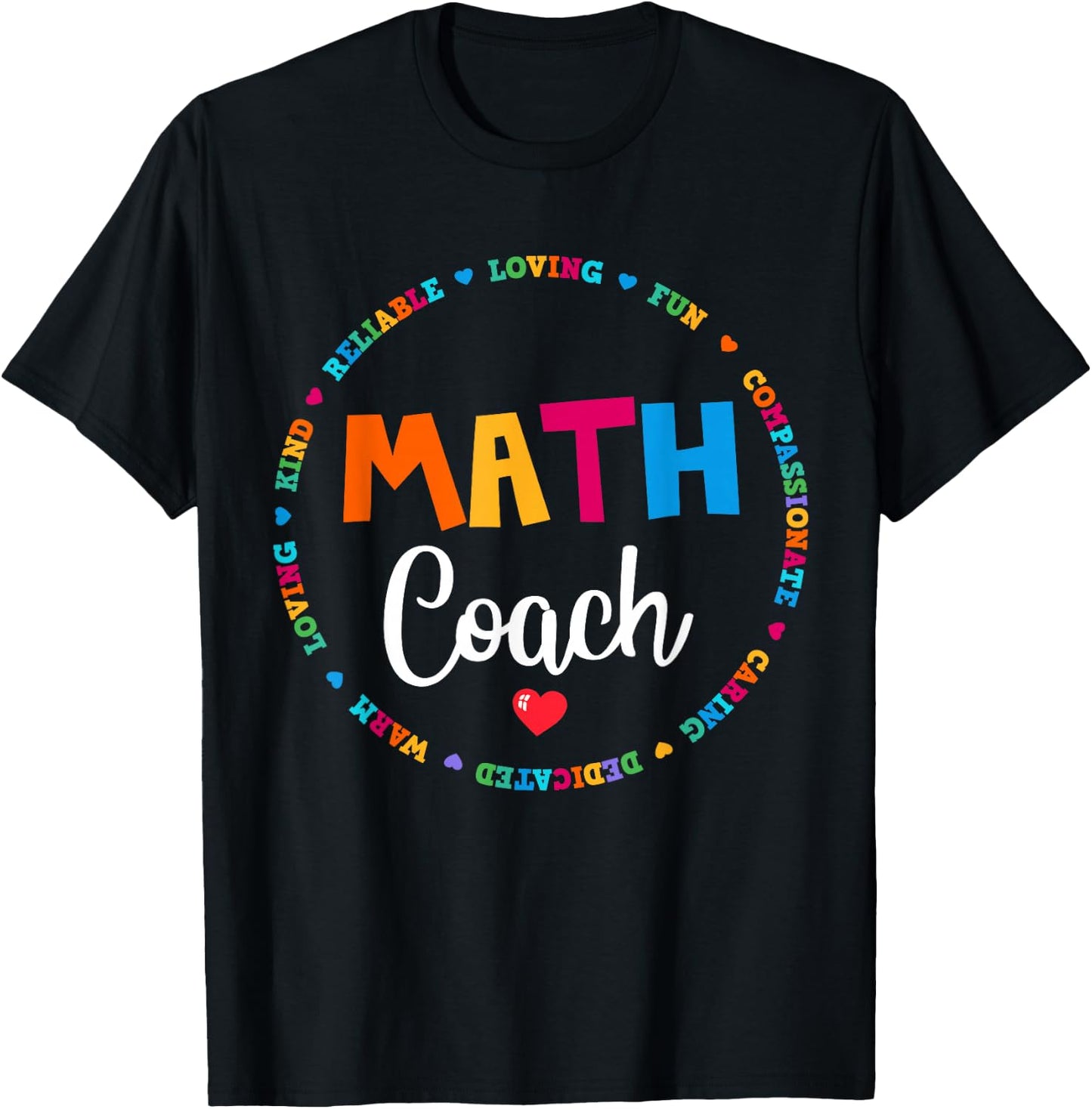 Instructional Math Coach Crew Back to School Matching Group T-Shirt - T-Shirt | Black