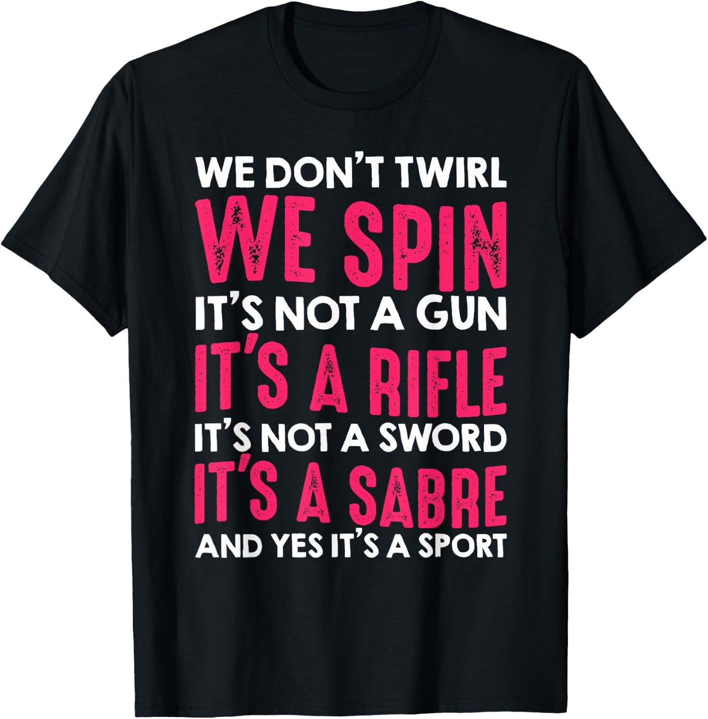 Funny Color Guard Design Women Marching Band Member T-Shirt - T-Shirt | Black