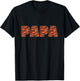 Dad Papa Tiger Pattern T-Shirt - T-Shirt | Black