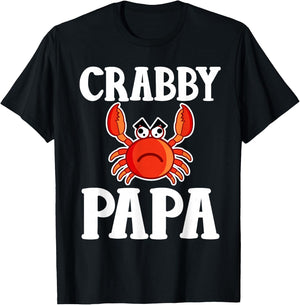 Cute Crabby Papa T-Shirt - T-Shirt | Black