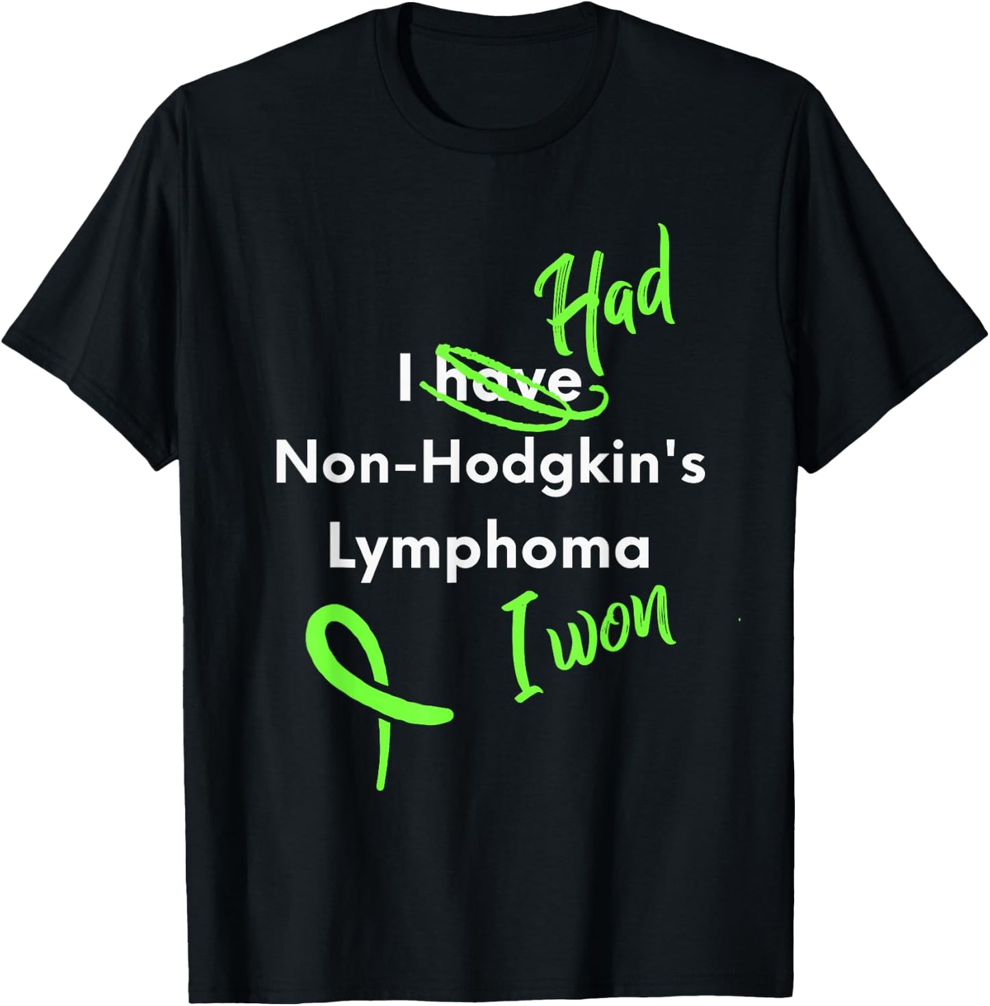 Non Hodgkins Lymphoma Awareness Remission Lymphoma Survivor T-Shirt - T-Shirt | Black