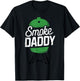 Smoke Daddy Green Egg Pitmaster Dad BBQ Grill T-Shirt - T-Shirt | Black