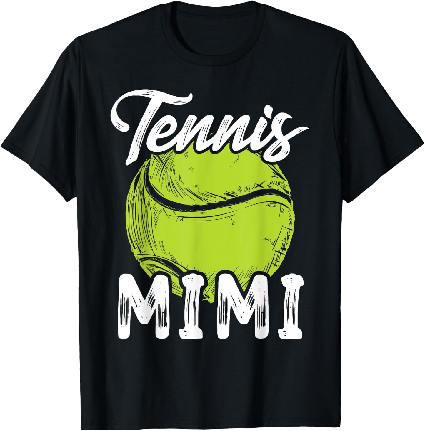 Tennis Mimi Women Family Matching Set Tennis Ball Player T-Shirt - T-Shirt | Black