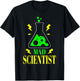 Funny Mad Scientist Men Women Kids Halloween Science Teacher T-Shirt - T-Shirt | Black