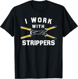 Funny Electrician Art Dad Electronics Engineer Humor Small T-Shirt - T-Shirt | Black
