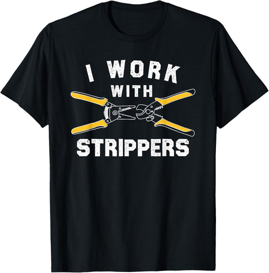 Funny Electrician Art Dad Electronics Engineer Humor Small T-Shirt - T-Shirt | Black
