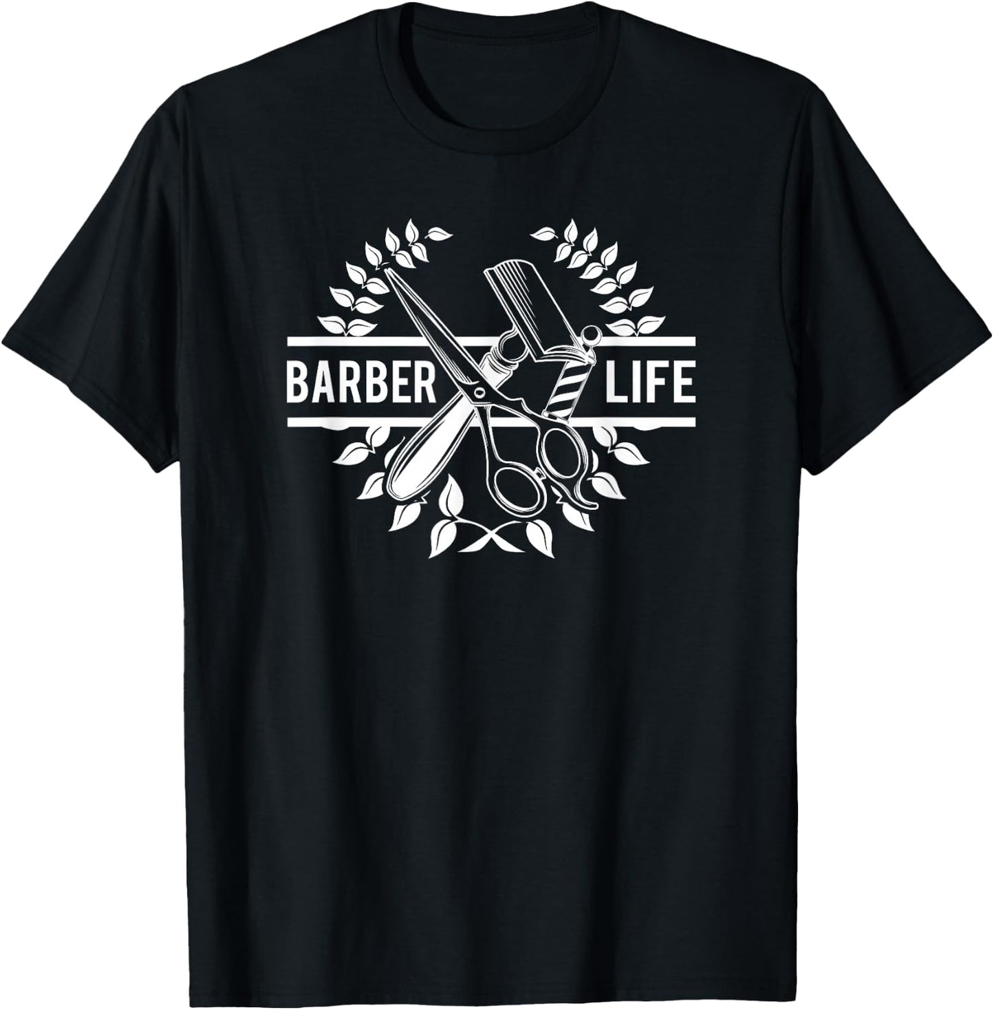 Cool Barber Life - Fancy Barbershop T-Shirt - T-Shirt | Black