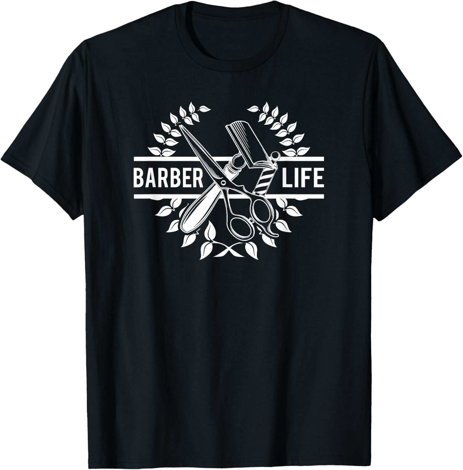Cool Barber Life - Fancy Barbershop T-Shirt - T-Shirt | Black