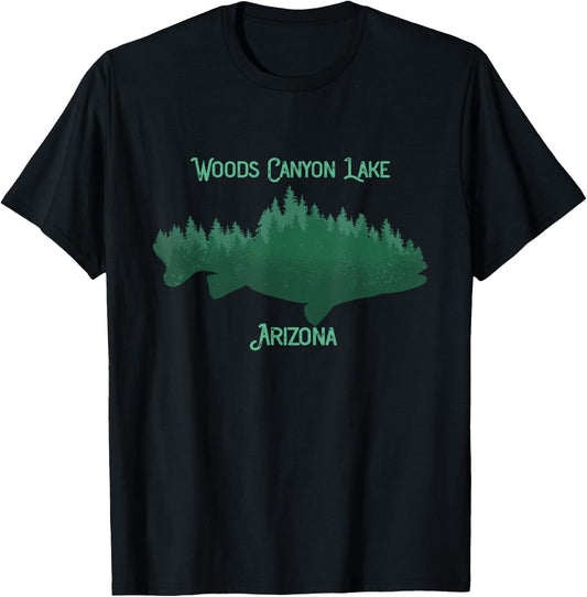 Woods Canyon Lake Arizona Souvenir T-Shirt - T-Shirt | Black