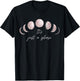 Phases Of The Moon Its Just A Phase Half Full Luna Graphic T-Shirt - T-Shirt | Black