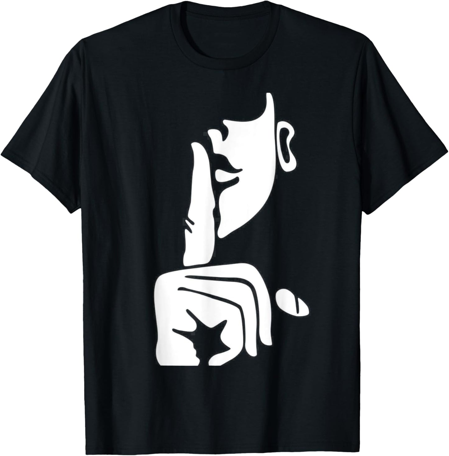 Shut up, keep trap shut, keep secret Meme Fitness T-Shirt - T-Shirt | Black