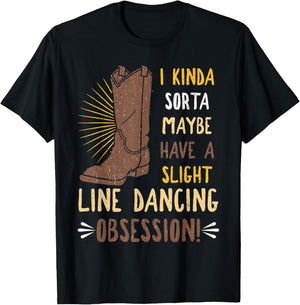 Line Dancing Choreographed Group Dancer Dance Teacher Gift T-Shirt - T-Shirt | Black
