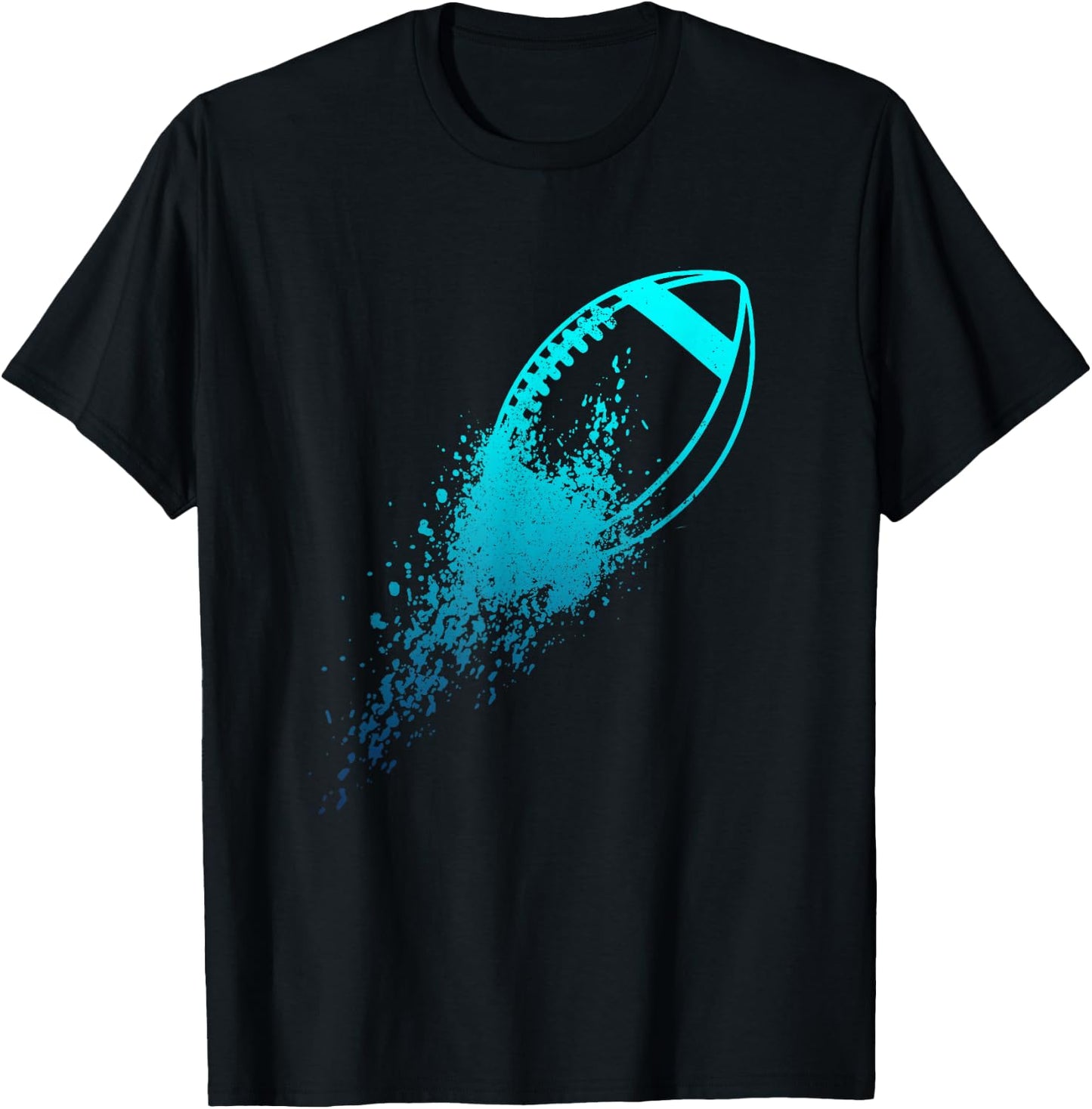 Football Quarterback Lineman Vintage Football Player T-Shirt - T-Shirt | Black