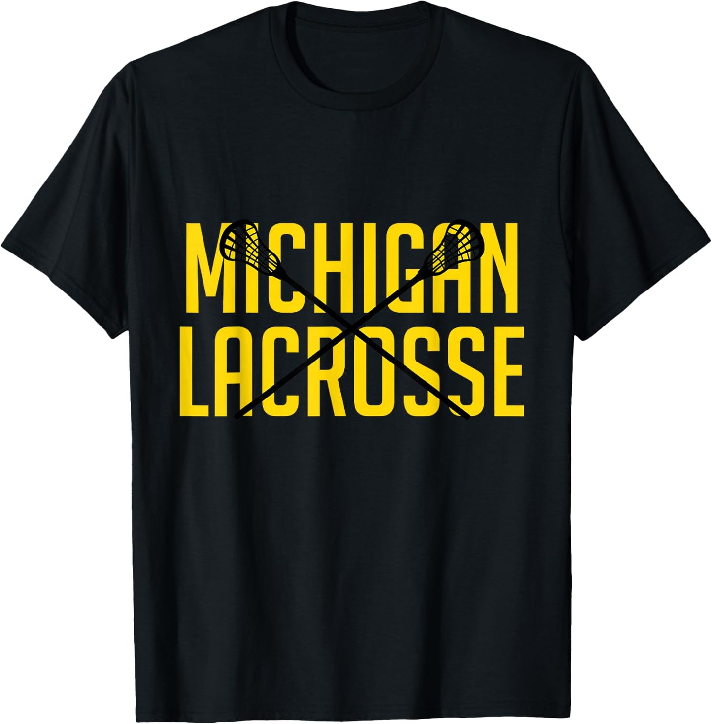 Michigan Lacrosse T-Shirt - T-Shirt | Black
