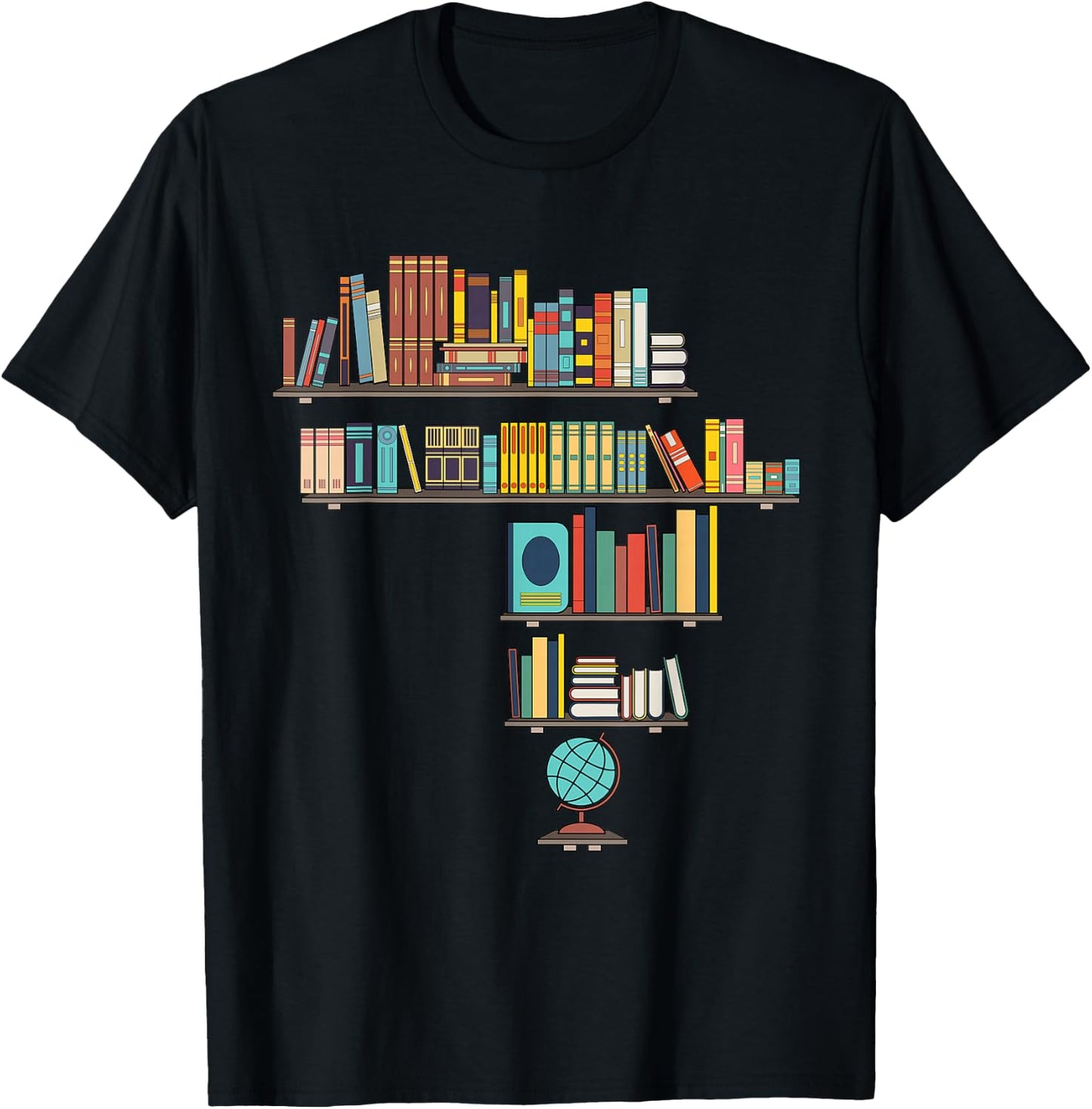 Cool African Map Art Women African Library Reader T-Shirt - T-Shirt | Black