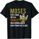 Funny Jewish Passover Moses Tablet Data Cloud Computing T-Shirt - T-Shirt | Black