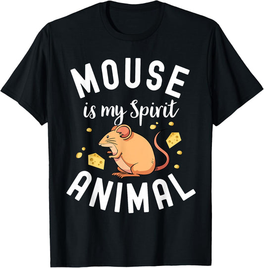 Mouse Gifts For Kids Maus Rodent Ratón Mouse Lovers Gerbil T-Shirt - T-Shirt | Black