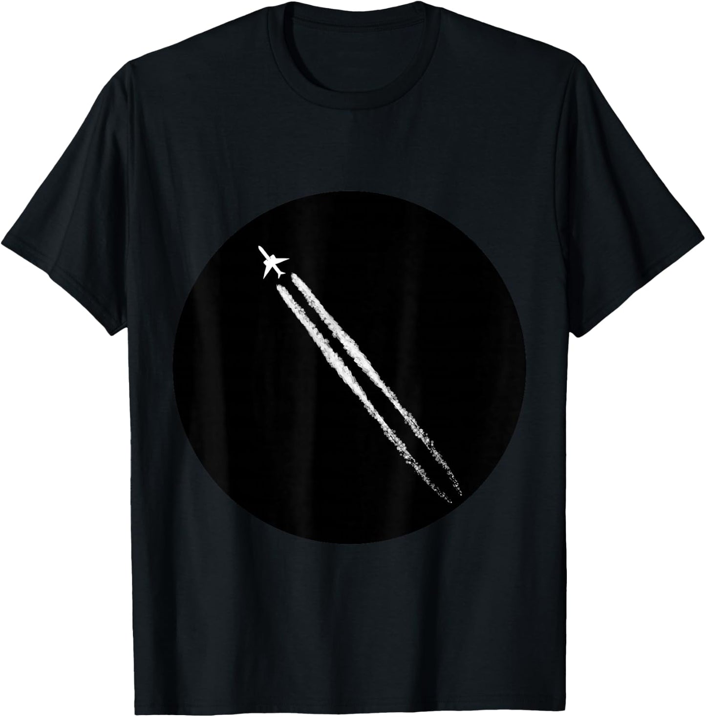 Jet Smoke Retro Aircraft Fighter Jet Airplane Gift T-Shirt - T-Shirt | Black