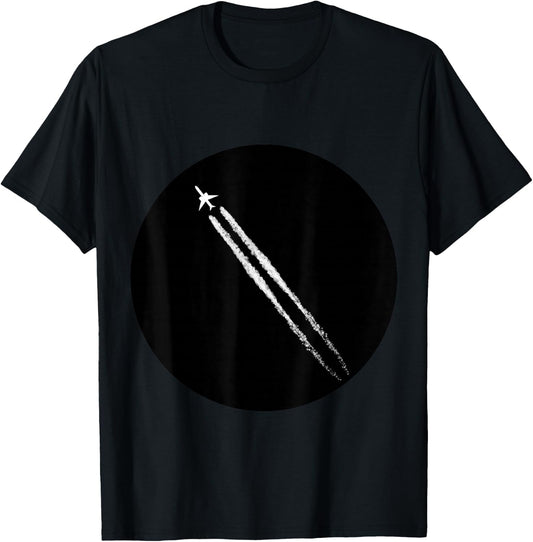 Jet Smoke Retro Aircraft Fighter Jet Airplane Gift T-Shirt - T-Shirt | Black