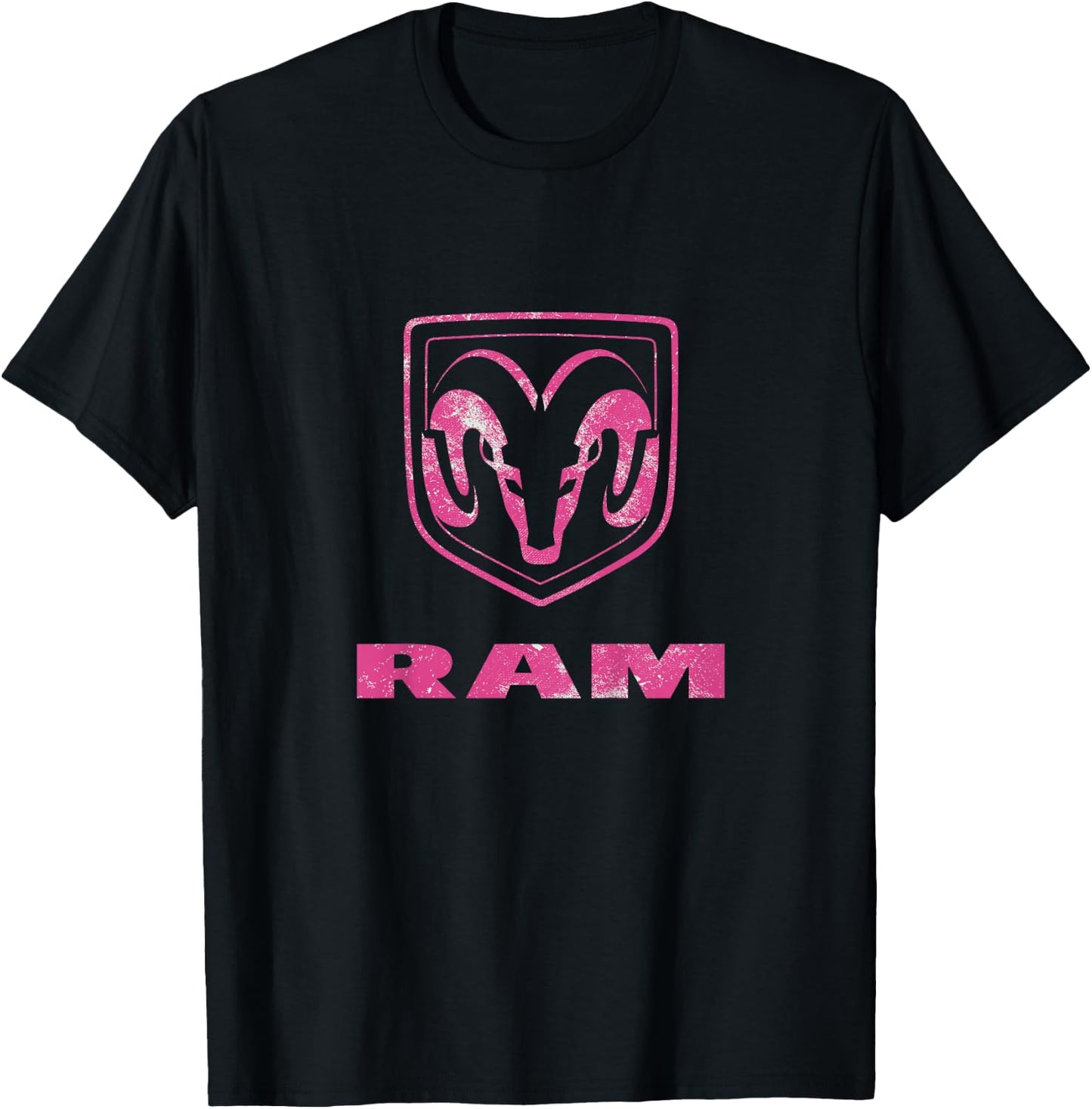 RAM Trucks Logo Distressed T-Shirt - T-Shirt | Black