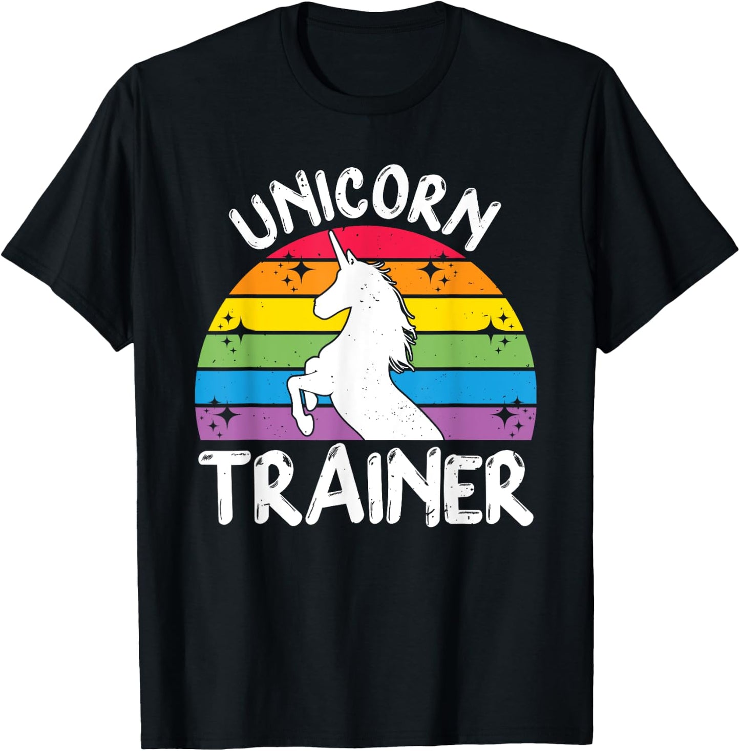 Unicorn Trainer Rainbow Horse Halloween Unicorn Training T-Shirt - T-Shirt | Black