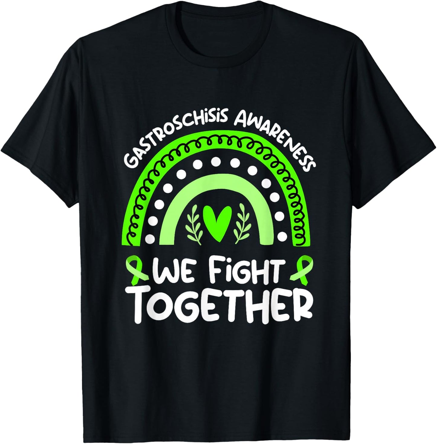 We Fight Together | Gastroschisis Awareness T-Shirt - T-Shirt | Black