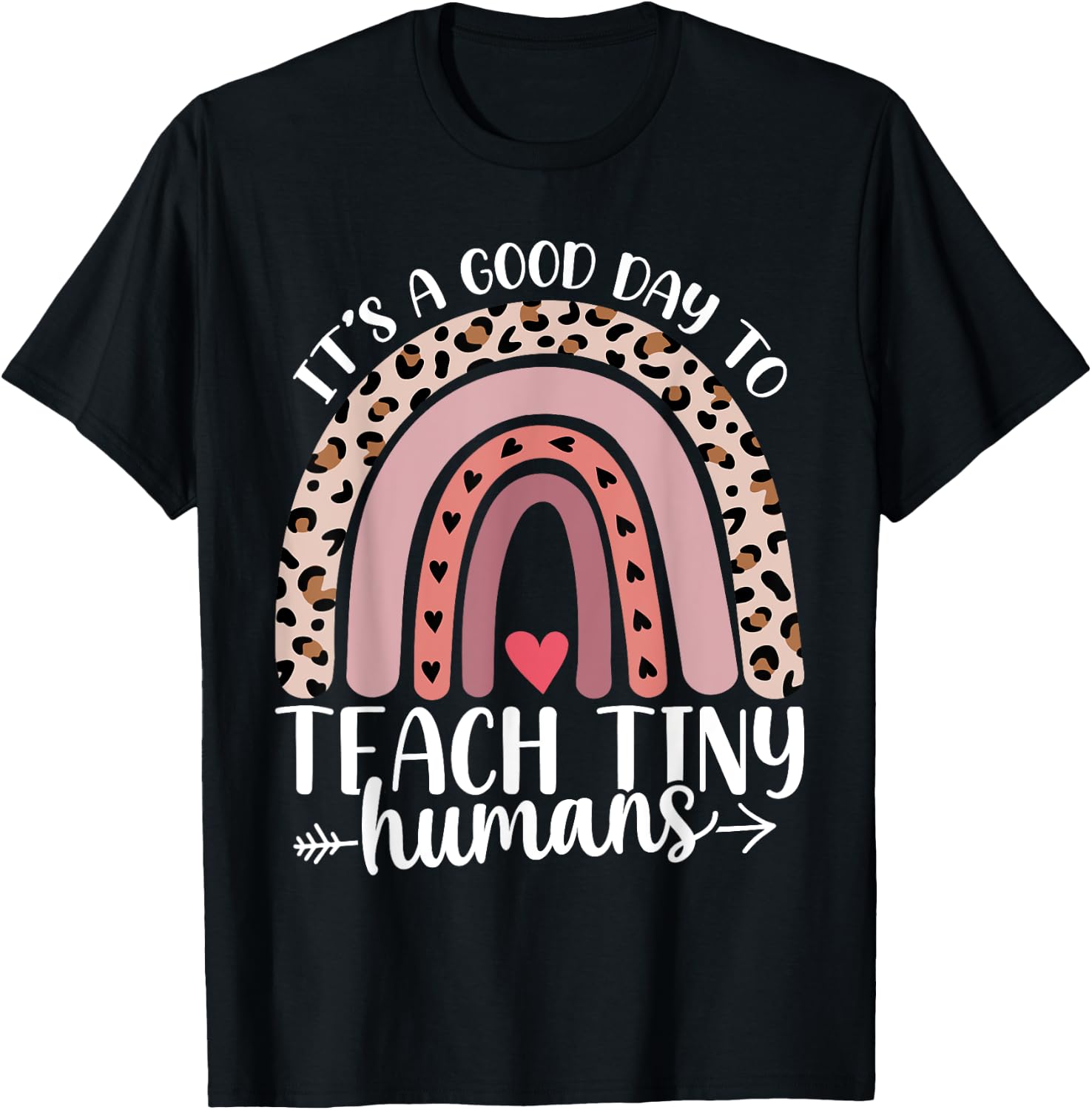 Its Good Day To Teach Tiny Humans Daycare Provider Teacher T-Shirt - T-Shirt | Black