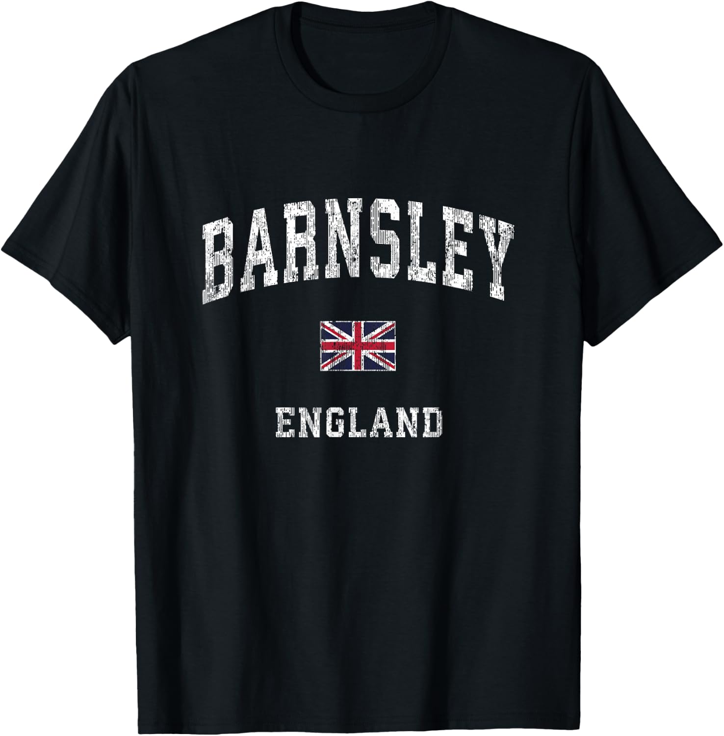 Barnsley England Vintage Athletic Sports Design T-Shirt - T-Shirt | Black