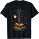 Acoustic Guitar Mountain Moon Nature Music T-Shirt - T-Shirt | Black