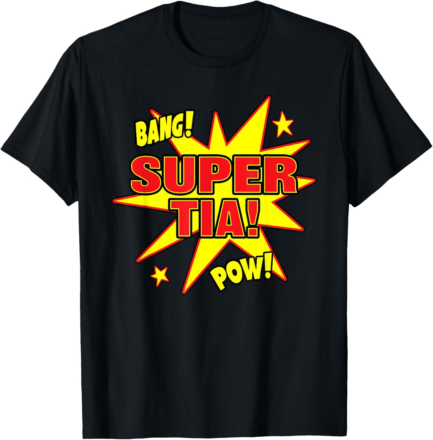 Super Tia Super Power Spanish Mexican Aunt Gift T-Shirt - T-Shirt | Black