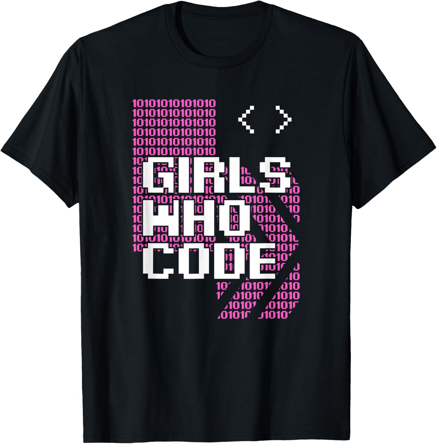 Girl Who Code Programmer Coder T-Shirt - T-Shirt | Black