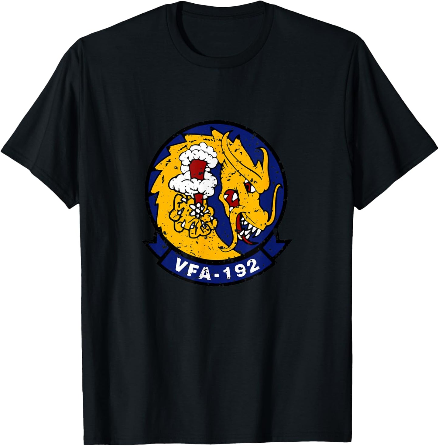 VFA-192 World Famous Golden Dragons Vintage Veteran Day Xmas T-Shirt - T-Shirt | Black