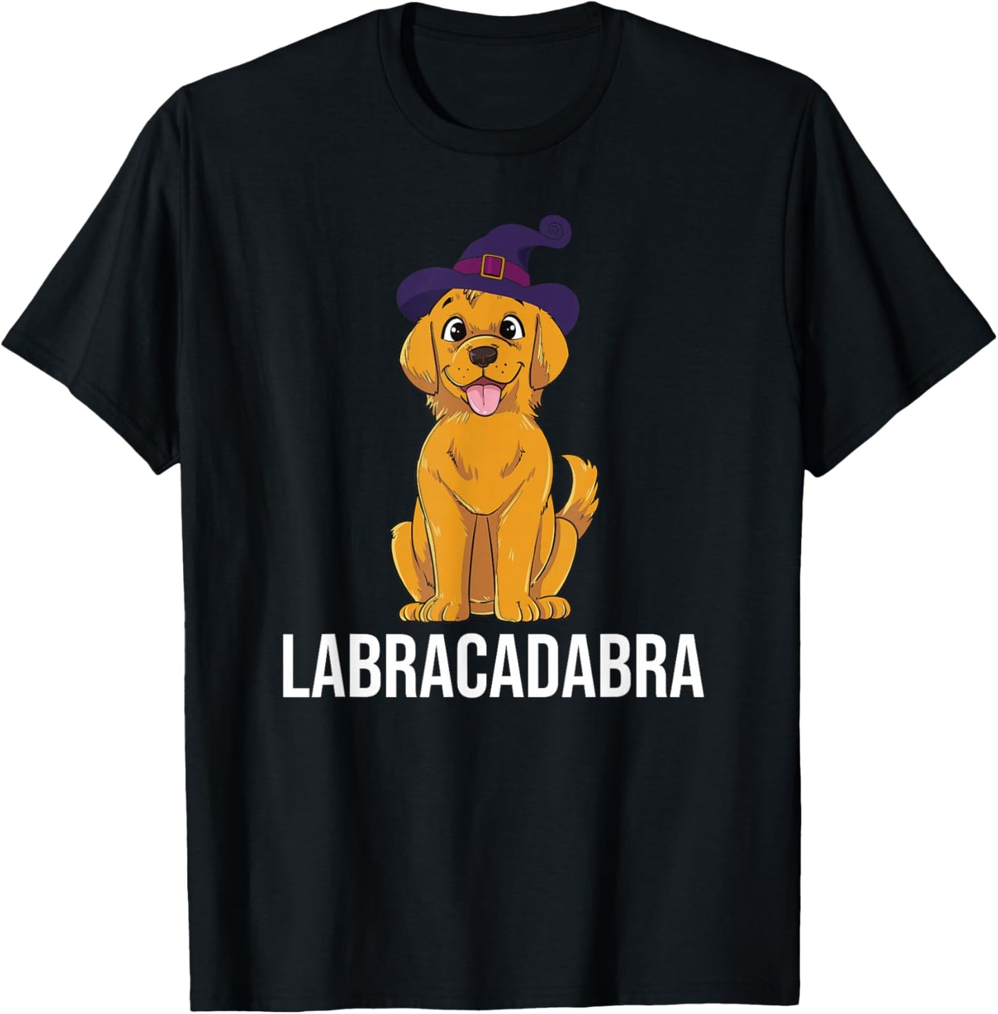 Labracadabra Dog Labrador Golden Retriever T-Shirt - T-Shirt | Black