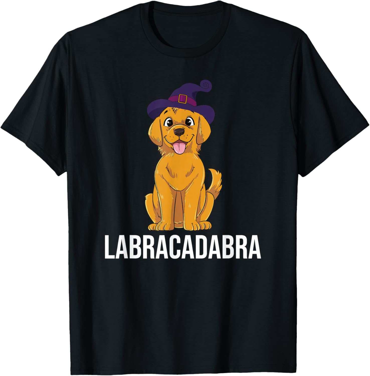 Labracadabra Dog Labrador Golden Retriever T-Shirt - T-Shirt | Black