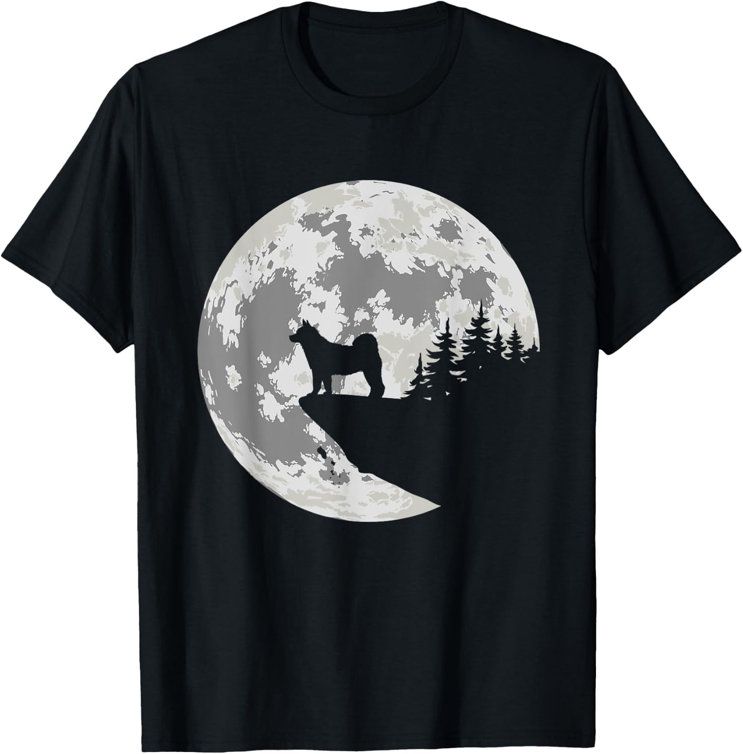 AKITA Dog Halloween Design Apparel Women Kids T-Shirt - T-Shirt | Black