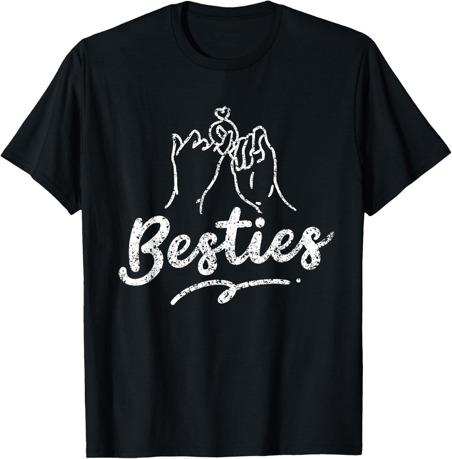 Besties Bestie Friendship Best Friends Girlfriend Besties T-Shirt - T-Shirt | Black