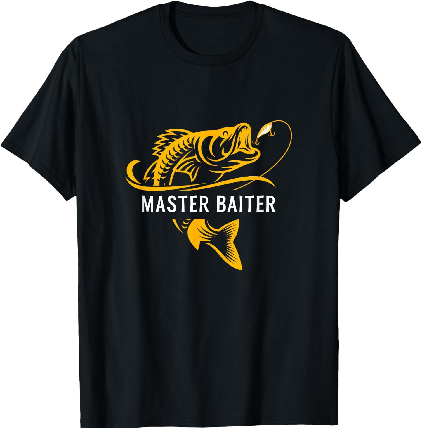 Master Baiter - Funny Fishing T-Shirt - T-Shirt | Black