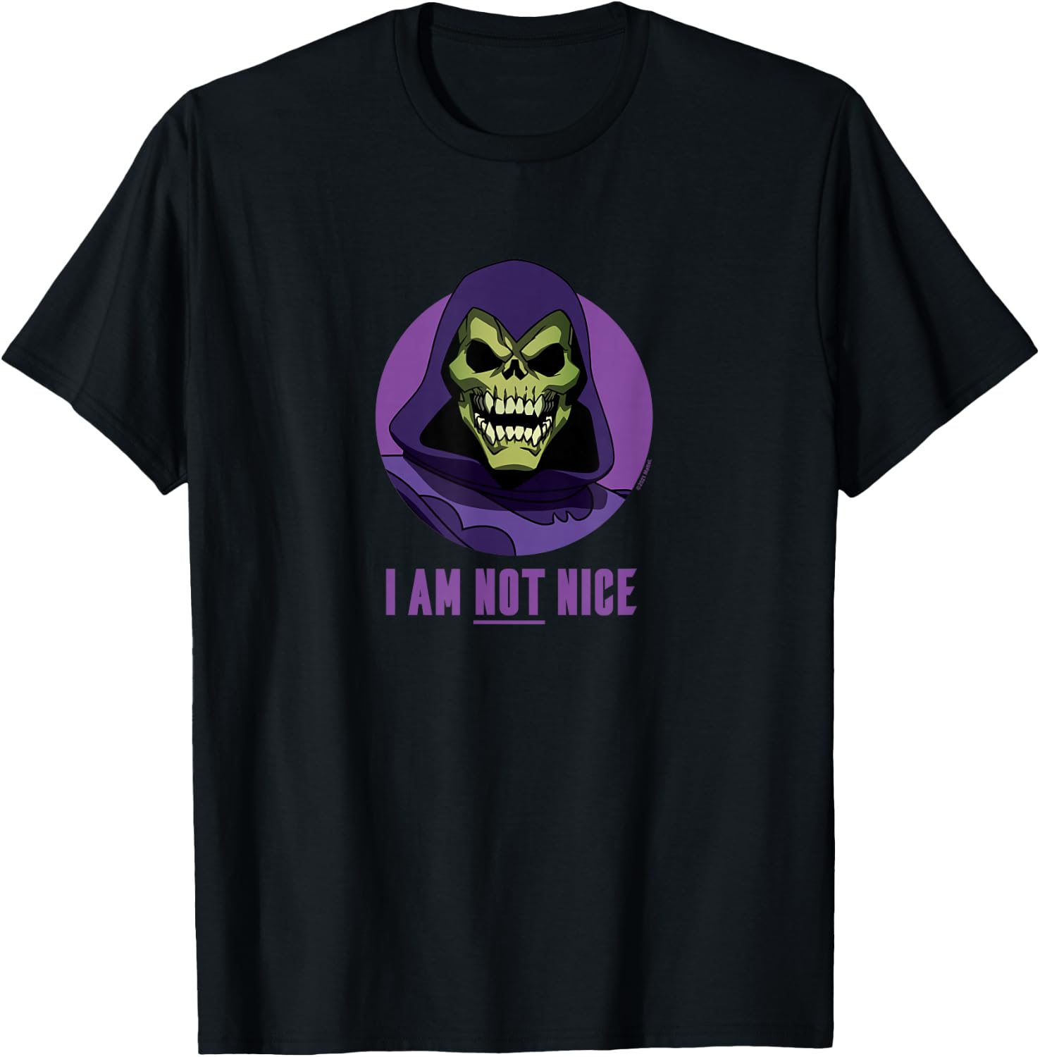 Masters of The Universe - I Am Not Nice Skeletor T-Shirt - T-Shirt | Black