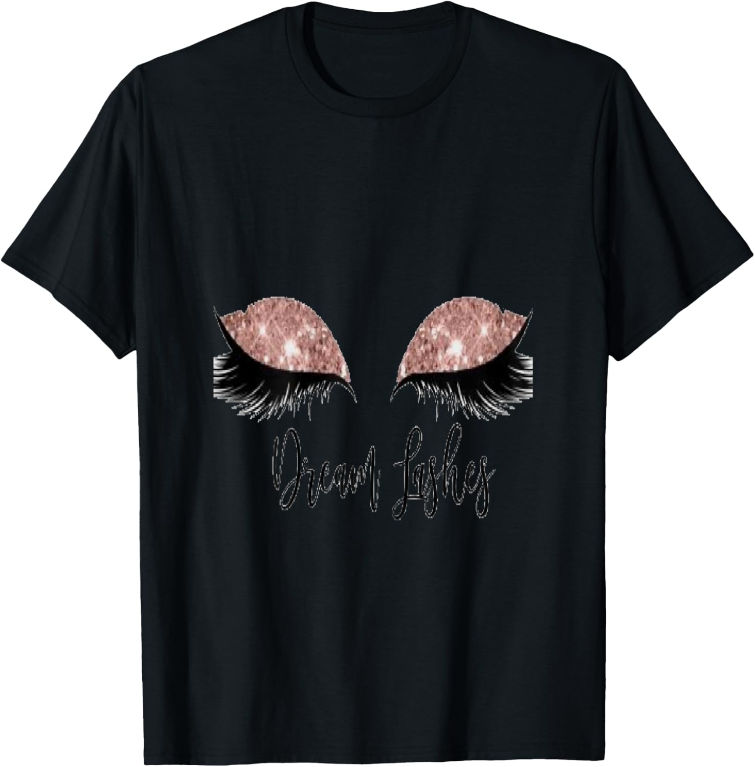 Cute Eyelashes (lash Slayer) T-Shirt - T-Shirt | Black