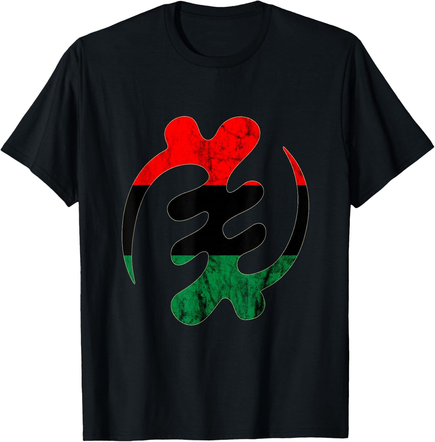 Gye Nyame Adinkra Pan-Africanism Pan African Adinkra T-Shirt - T-Shirt | Black