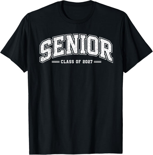 Senior Class of 2027 Graduate Student Graduation T-Shirt - T-Shirt | Black