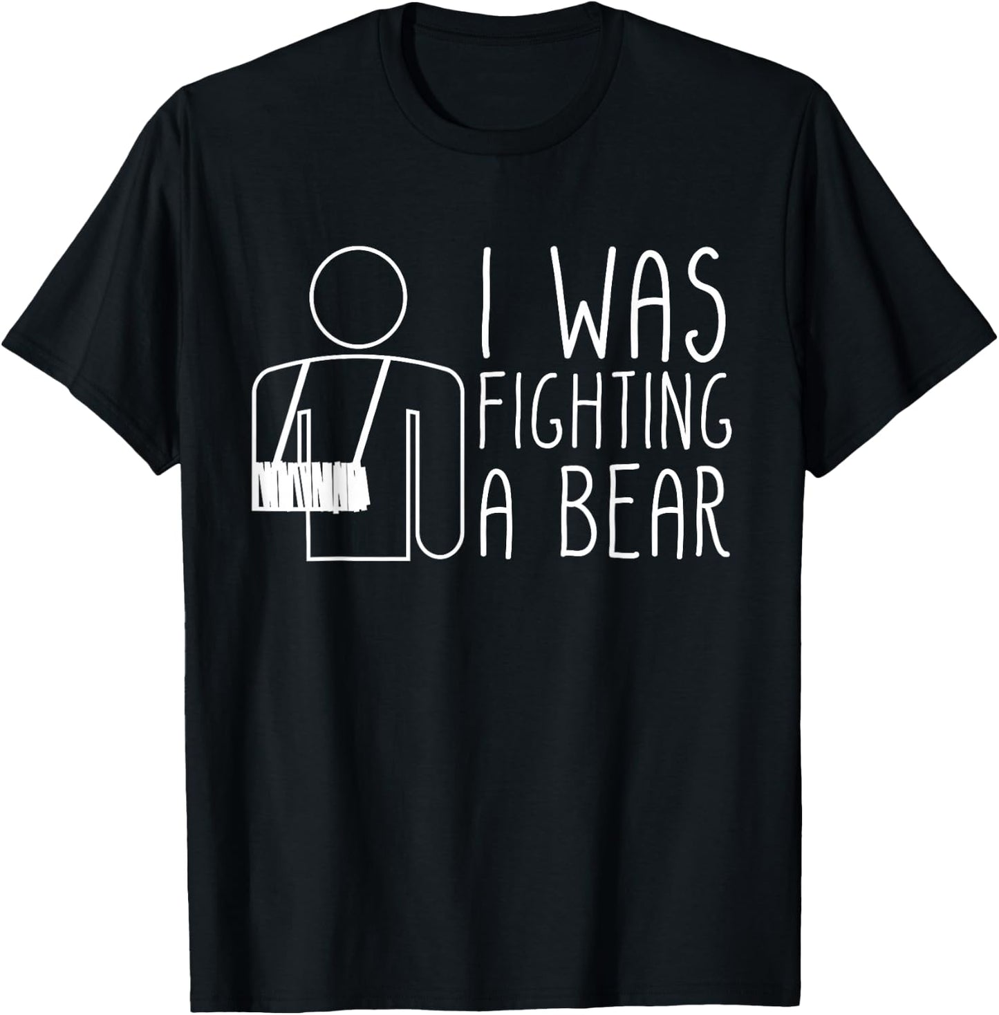 I Was Fighting A Bear Bracelet T-Shirt - T-Shirt | Black