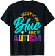 Light It Up Blue For Autism T-Shirt - T-Shirt | Black