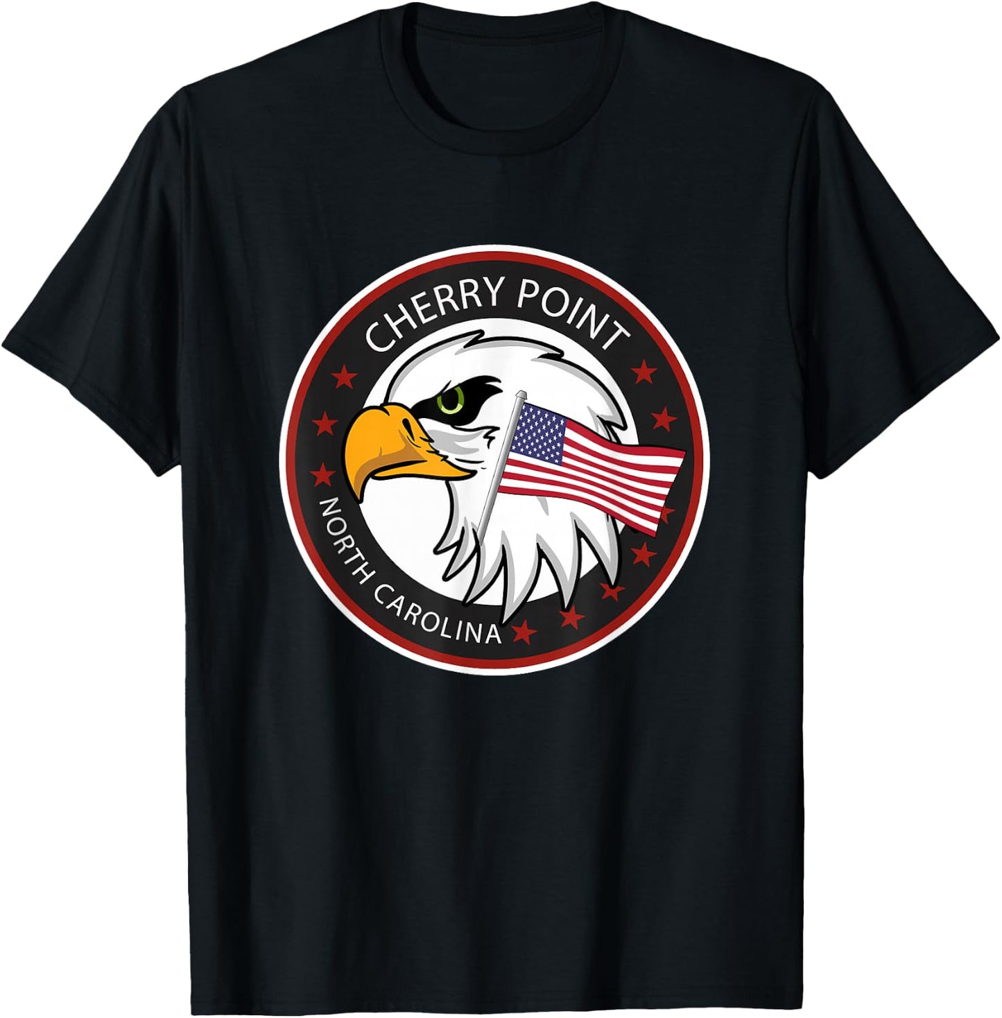Cherry Point NC North Carolina T-Shirt - T-Shirt | Black