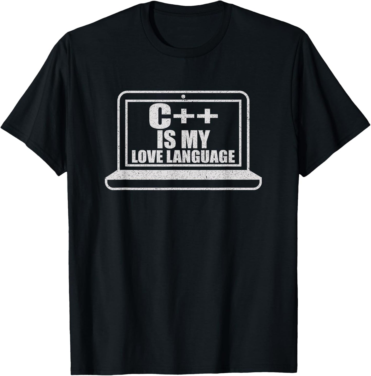 C++ is My Love Language Nerdy Programming T-Shirt - T-Shirt | Black