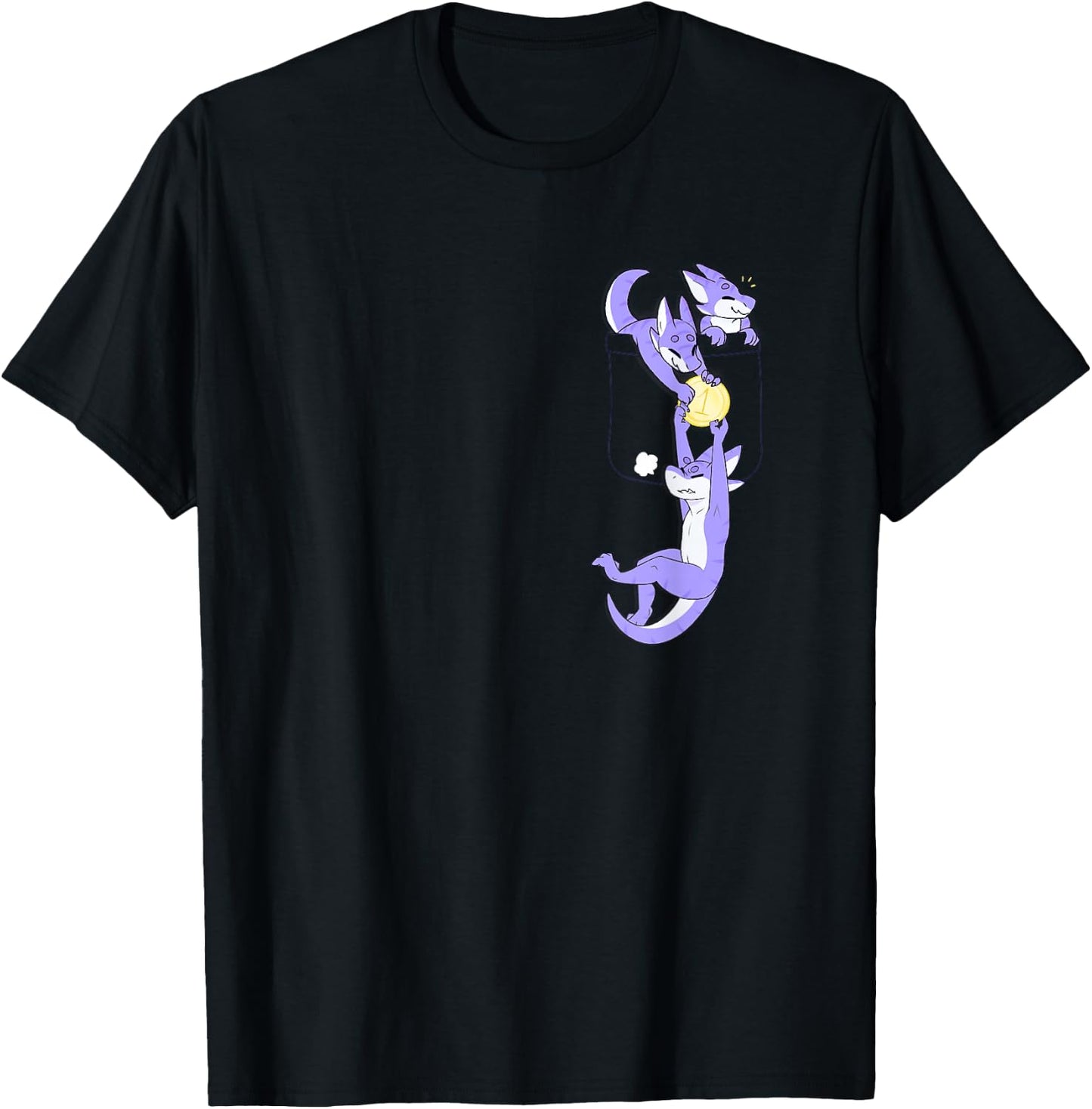 Pocket Goblins (Purple) T-Shirt - T-Shirt | Black