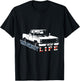 Squarebody American Flag Square Body Truck Girls Kids Men T-Shirt - T-Shirt | Black