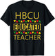 GiftsByBesta HBCU Educated Teacher Shirt - Adults - Black - Small - Short Sleeve - Modern - HBCU Shirt T-Shirt - T-Shirt | Black
