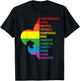 Cute Rainbow Style Scouting Law T-Shirt - T-Shirt | Black